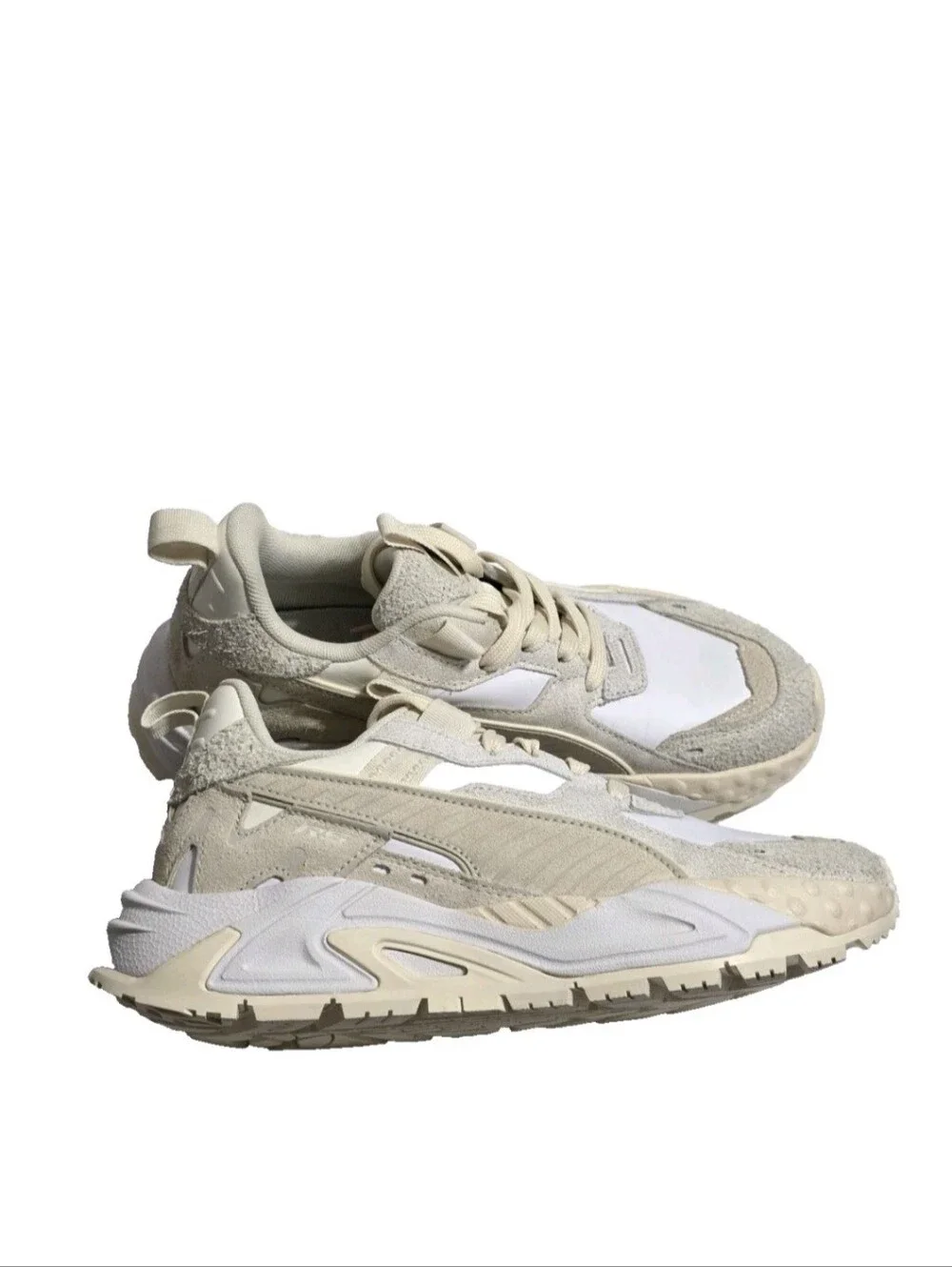 Puma Cream and White Chunky Sneaker